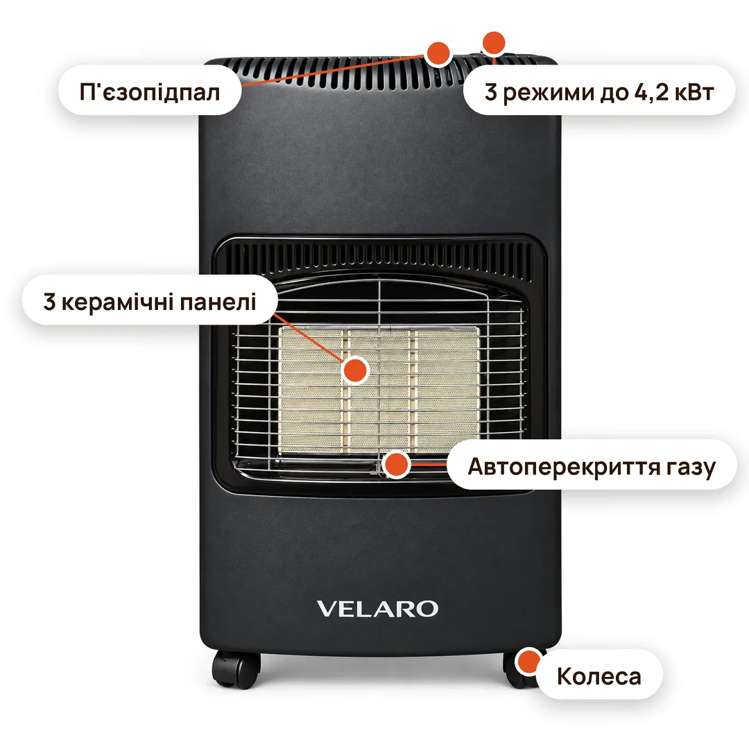 Газовий обігрівач VELARO Flex VL-401
